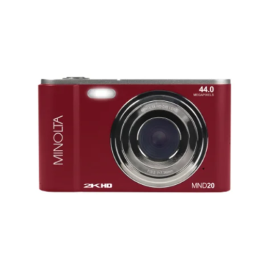 MND20 16x Digital Zoom 44 MP/2.7K Quad HD Digital Camera (Red)
