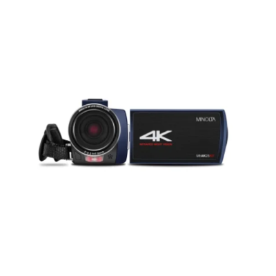 4K-Ultra-HD IR Night Vision Camcorder with 16x Digital Zoom, Anti-Shake, Rechargeable Battery, and 16-GB SDHC™ Card, MN4K25NV (Blue)