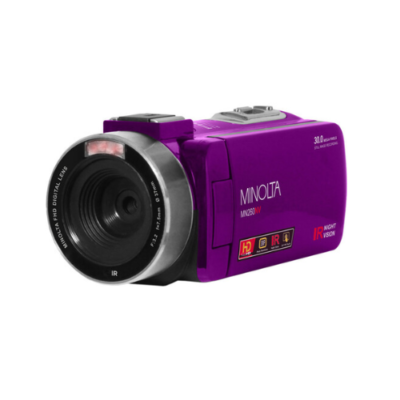 Minolta MN260NV Full HD IR Night Vision Camcorder (Purple)
