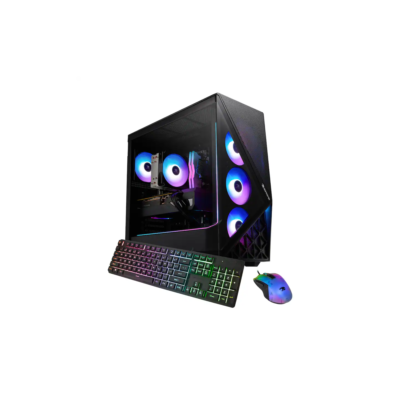 iBUYPOWER – Slate Gaming Desktop PC – Intel Core i7 14700F, NVIDIA GeForce RTX 5060 8GB, 32GB DDR5 RGB,1TB NVMe – Black