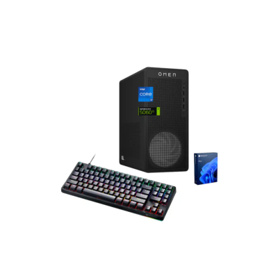 HP – Omen 16L Gaming DT – Intel Core i7-14700F – NVIDIA GeForce RTX 5060 Ti – 32GB RAM – 1TB SSD – Thunderobot RGB Keyboard – Black