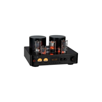 Dayton Audio® 200-Watt-RMS 2.0-Channel Integrated Stereo Hybrid Tube Amplifier with Bluetooth®, VU Meters, Sub Out, Phone Preamp, and Remote, HTA200