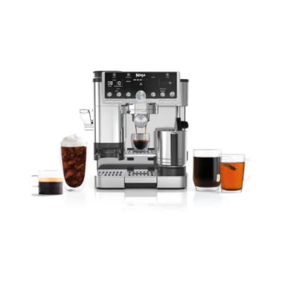 Luxe Cafe Pro Series 4-in-1 Coffee Machine, Silver (Certified Refurbished) – Stainless Steel