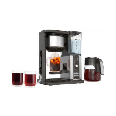 Hot & Iced XL Coffee Maker with Rapid Cold Brew 12-cup Drip Coffee Maker & Single Serve Brewing – Black