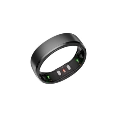 RingConn® Gen 2 Ultra-Thin Smart Ring with Sleep Apnea Monitoring and Health Tracking (Size 8; Matte Black)