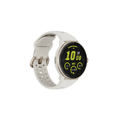 LifeMetrix R3 GPS Smartwatch with 1.43-In. AMOLED Touch Screen, Bluetooth®, Health/Fitness, 100+ Sports Modes, and 3 ATM Water-Resistant (White/Gold)