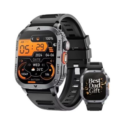 aulvean 2.01-inch Military Smart Watches for Men